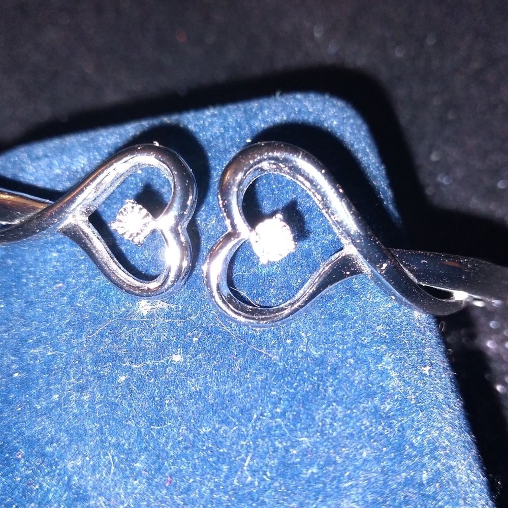 Heart Sterling Silver Plated Engraved Braclet